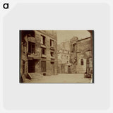 アートポストカード-Courtyard with Cage
 - ウジェーヌ アジェ Postcard.