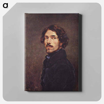 Self-portrait - ウジェーヌ ドラクロワ Canvas.