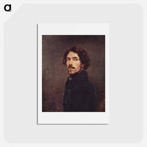 アートポストカード-Self-portrait - ウジェーヌ ドラクロワ Postcard.