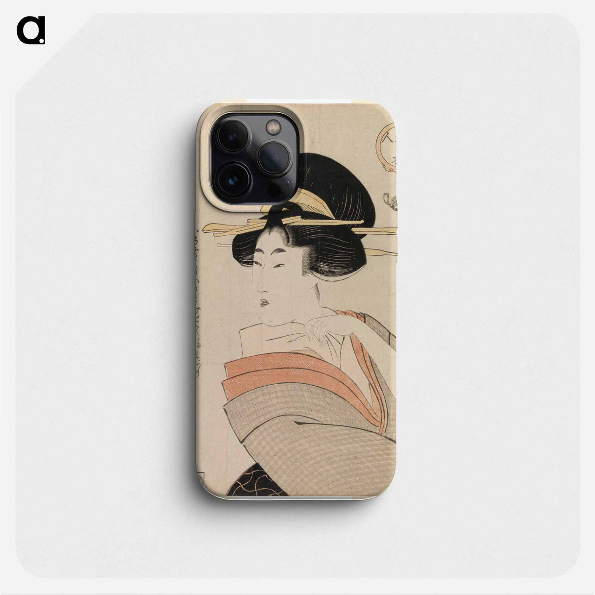 From bijin go menjo by Kitagawa Utamaro - 喜多川 歌麿 Phone Case.