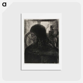 アートポストカード-Old Knight - オディロン ルドン Postcard.