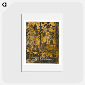 アートポストカード-Noa noa - ポール ゴーギャン Postcard.