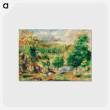 アートポストカード-Chestnut Trees, Pont-Aven - ピエール オーギュスト ルノワール Postcard.