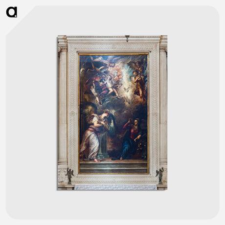 アートポストカード-Annunciation - ティツィアーノ ヴェチェッリオ Postcard.