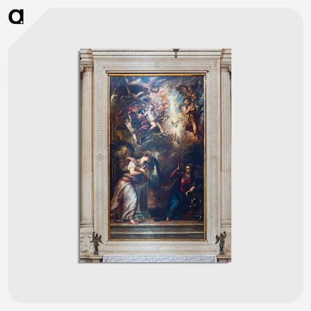 アートポストカード-Annunciation - ティツィアーノ ヴェチェッリオ Postcard.