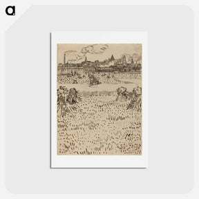 アートポストカード-The Harvest - フィンセント ファン ゴッホ Postcard.