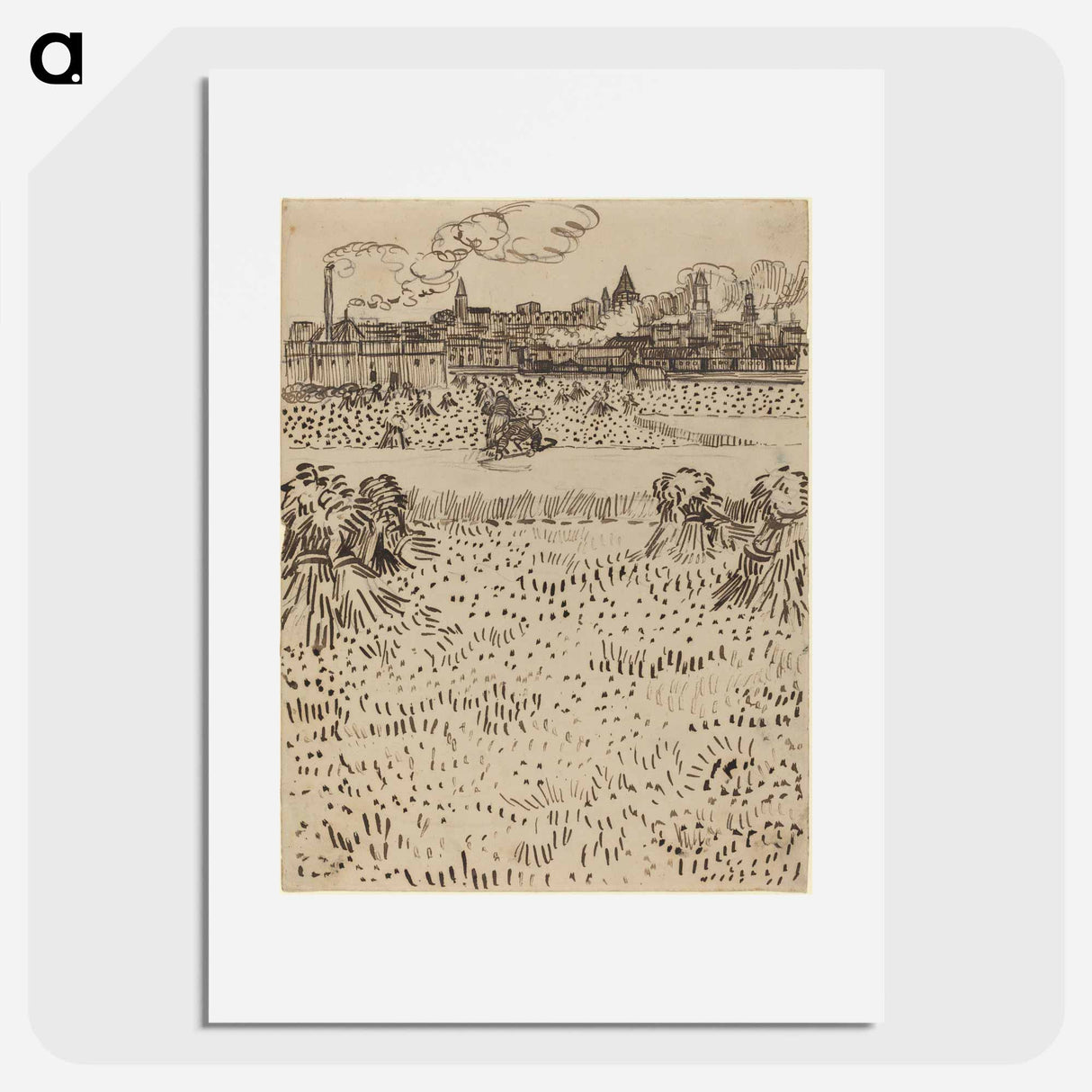 The Harvest - Vincent van Gogh Poster.