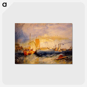 アートポストカード-Dover Castle - ウィリアム ターナー Postcard.