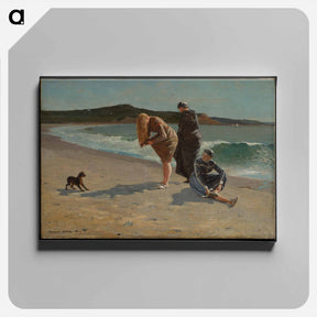 アートパネル-Eagle Head, Manchester, Massachusetts (High Tide) - ウィンスロー ホーマー Canvas.
