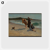 アートポストカード-Eagle Head, Manchester, Massachusetts (High Tide) - ウィンスロー ホーマー Postcard.