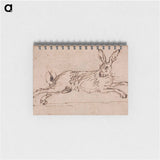 アートメモ帳-A Hare Running, with Ears Pricked
 - イェール大学アートギャラリー Memo.