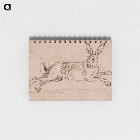 アートメモ帳-A Hare Running, with Ears Pricked
 - イェール大学アートギャラリー Memo.