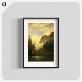 アートポスター-Mountain Landscape - アルバート ビアスタット Poster.
