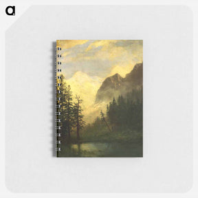 アートメモ帳-Mountain Landscape - アルバート ビアスタット Memo.