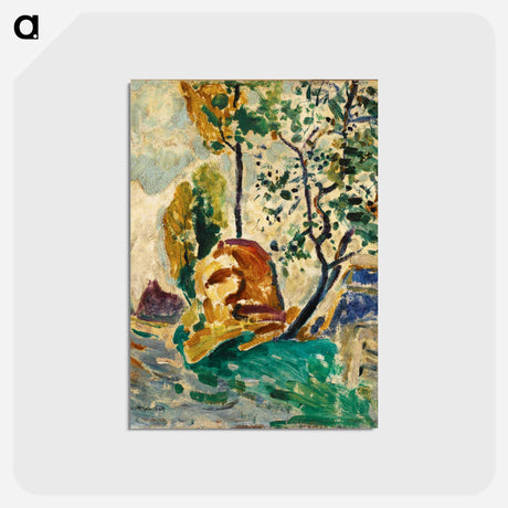 アートポストカード-Tree and Rock
 - バーンズ・コレクション Postcard.