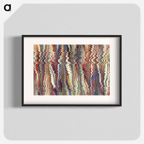 アートポスター-Remixed Glitch Pattern
 - 大英図書館 Poster.