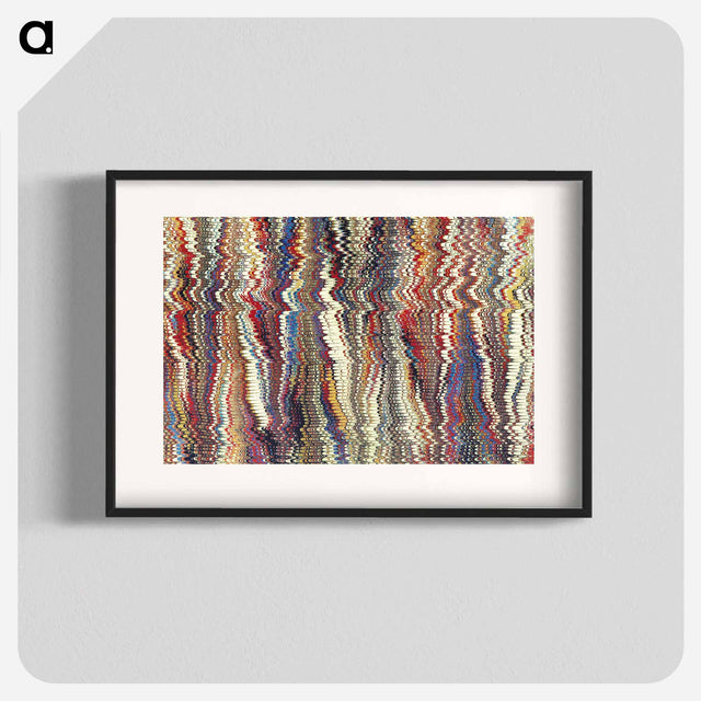 アートポスター-Remixed Glitch Pattern
 - 大英図書館 Poster.