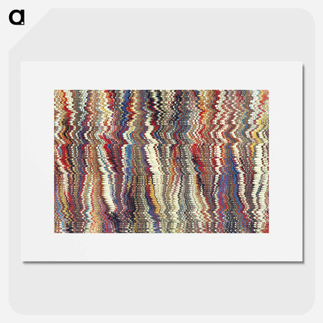 アートポスター-Remixed Glitch Pattern
 - 大英図書館 Poster.