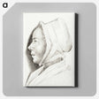 アートパネル-Portrait of a young woman - ジャン ベルナール Canvas.
