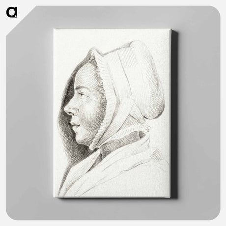 アートパネル-Portrait of a young woman - ジャン ベルナール Canvas.