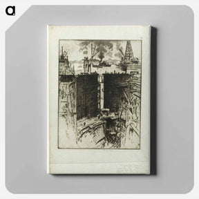 アートパネル-The Guard Gate, Gatun Lock, Panama
 - ジョセフ ペネル Canvas.