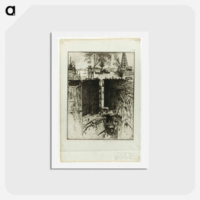 アートポストカード-The Guard Gate, Gatun Lock, Panama
 - ジョセフ ペネル Postcard.