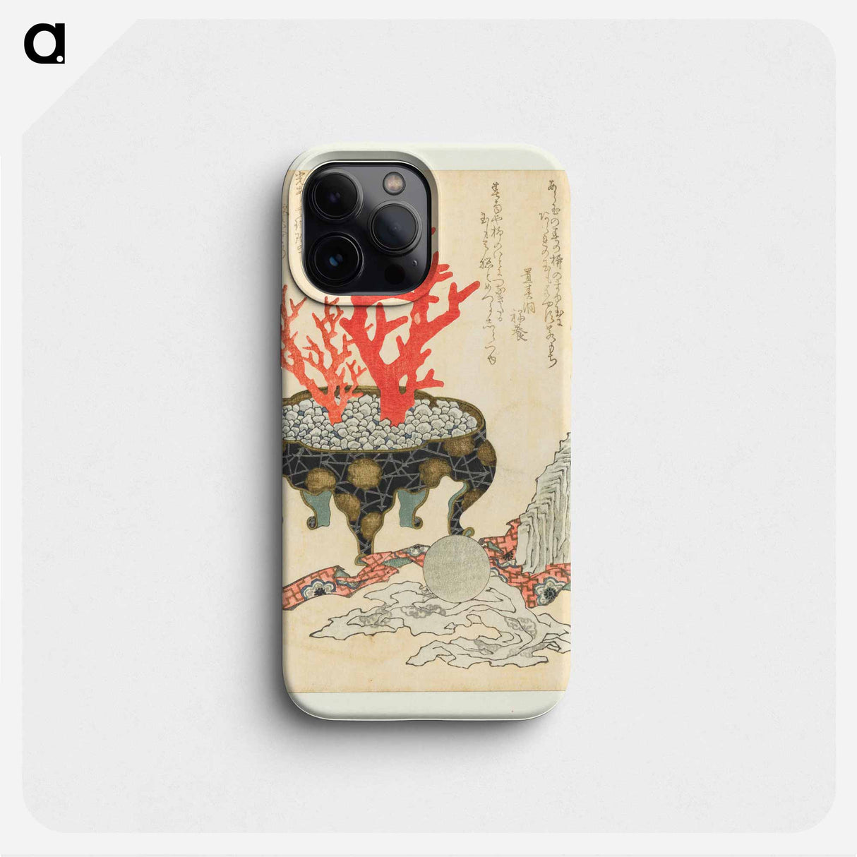 A comparison of Genroku poems and shells - Katsushika Hokusai Phone Case.