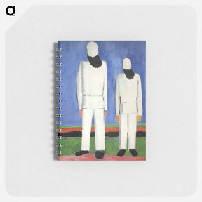 アートメモ帳-Two Male Figures - カジミール マレーヴィチ Memo.