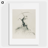 Centaur Aiming at the Clouds - オディロン ルドン Poster.