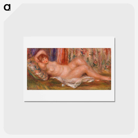アートポストカード-Nude Woman Reclining - ピエール オーギュスト ルノワール Postcard.