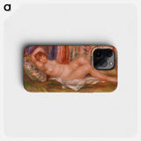 Nude Woman Reclining - Pierre Auguste Renoir Phone Case.