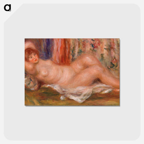 アートポストカード-Nude Woman Reclining - ピエール オーギュスト ルノワール Postcard.