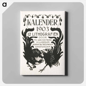 アートパネル-Aankondiging voor kalender 1903 - テオ ヴァン ホイテマ Canvas.