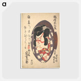 アートポストカード-Portrait of Arashi Kichizaburō III in the Role of Baiōmaru
 - 歌川 国貞 Postcard.
