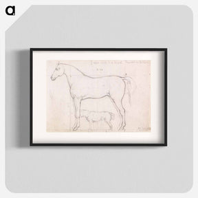 アートポスター-Anatomical Study of a Horse, Founded on `Eclipse'
 - イェール大学アートギャラリー Poster.