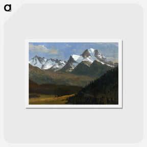 アートポストカード-Mountain Landscape - アルバート ビアスタット Postcard.
