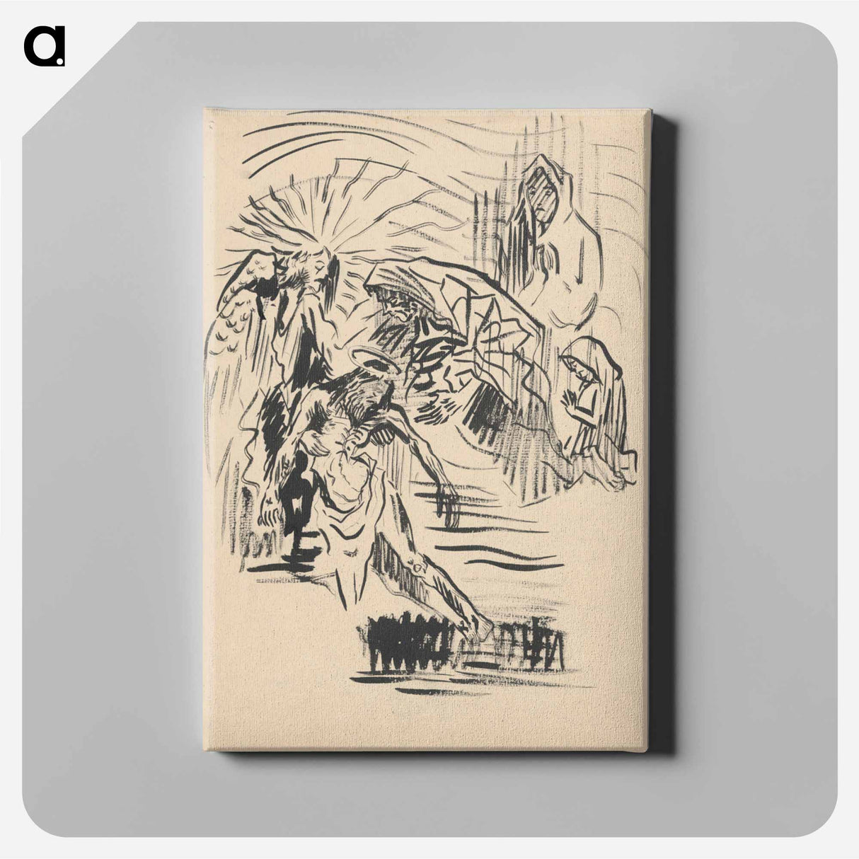 Lamentation of christ - アーノルド ピーター ワイズ クビンチャン Canvas.