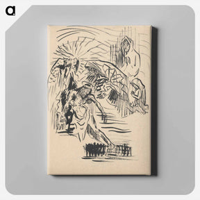 アートパネル-Lamentation of christ - アーノルド ピーター ワイズ クビンチャン Canvas.