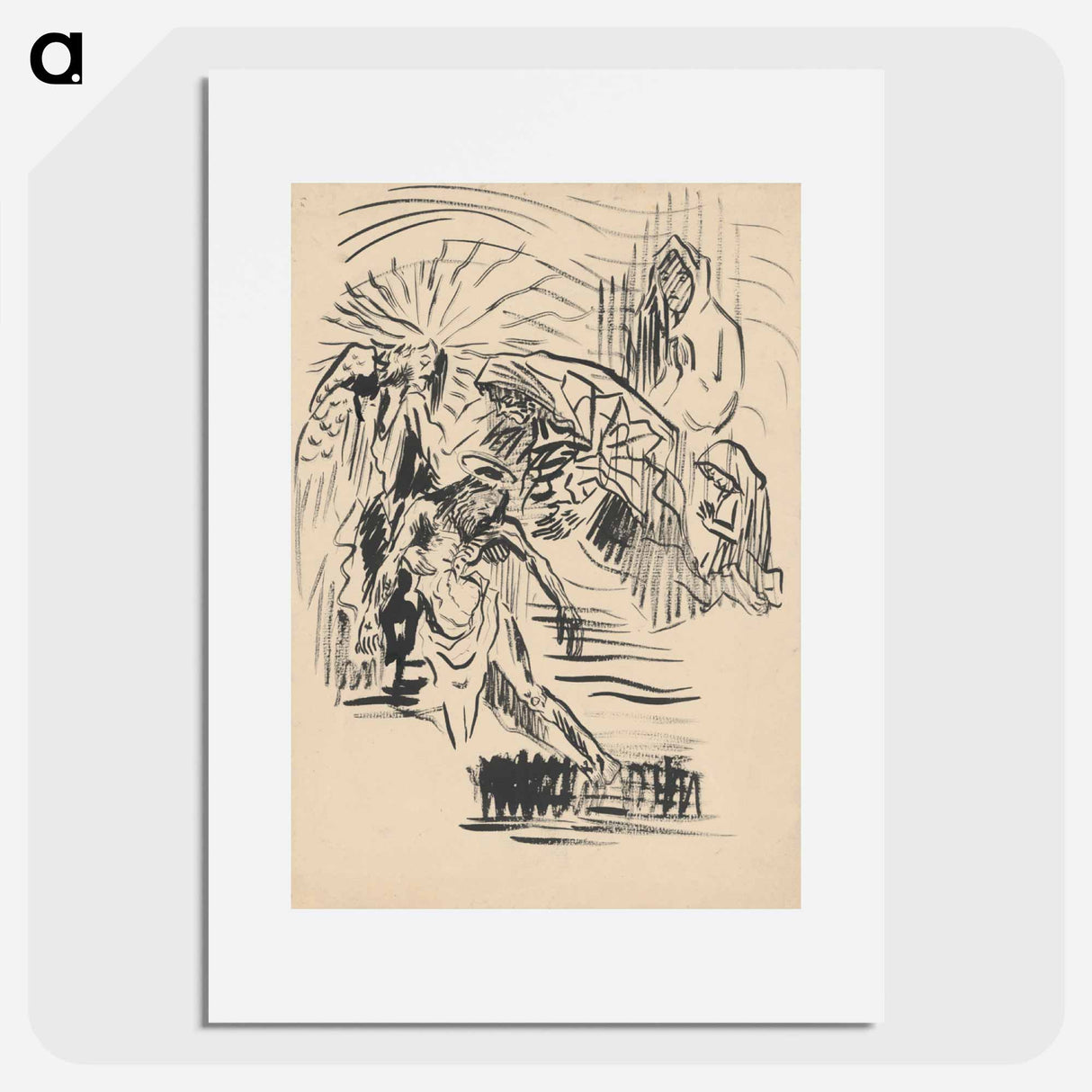 Lamentation of christ - アーノルド ピーター ワイズ クビンチャン Poster.