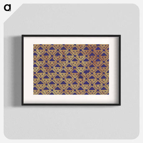 アートポスター-Triangle Pattern Background
 - 大英図書館 Poster.