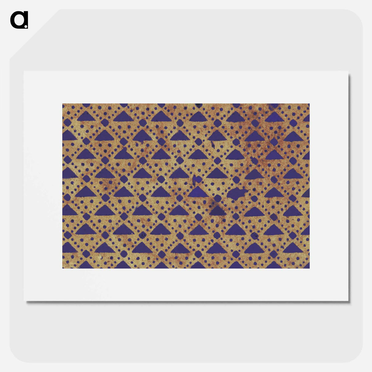 アートポスター-Triangle Pattern Background
 - 大英図書館 Poster.
