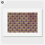 アートポスター-Triangle Pattern Background
 - 大英図書館 Poster.