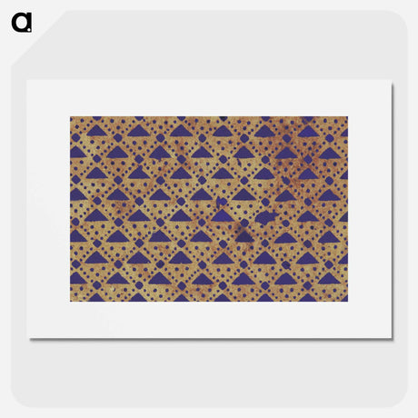 アートポスター-Triangle Pattern Background
 - 大英図書館 Poster.