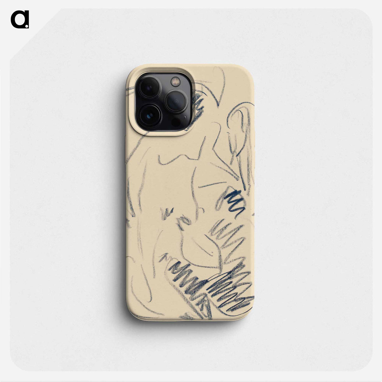 Nude on the Beach - エルンスト ルートヴィヒ キルヒナー Phone Case.