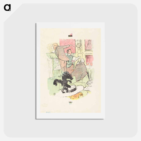 アートポストカード-Les grands concerts de l'opera - アンリ ド トゥールーズ ロートレック Postcard.