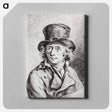 アートパネル-Portrait of Adriaan de Lelie - ジャン ベルナール Canvas.