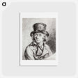アートポストカード-Portrait of Adriaan de Lelie - ジャン ベルナール Postcard.