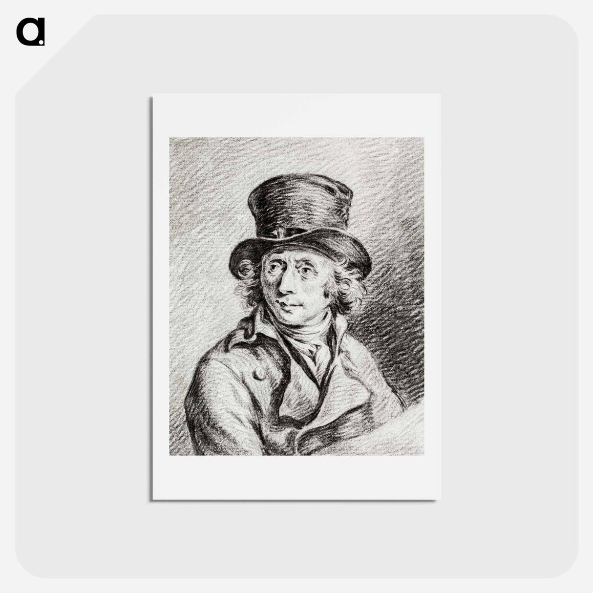 アートポストカード-Portrait of Adriaan de Lelie - ジャン ベルナール Postcard.