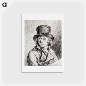 アートポストカード-Portrait of Adriaan de Lelie - ジャン ベルナール Postcard.
