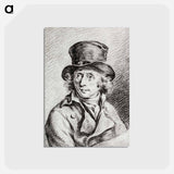 アートポストカード-Portrait of Adriaan de Lelie - ジャン ベルナール Postcard.